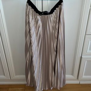 Zara silk maxi/midi skirt